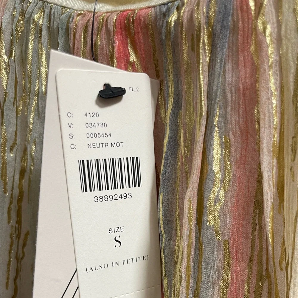 NWT, Anthropologie Shimmer Bl^nk Skirt